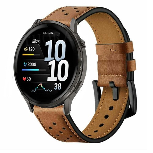 Leather metal band - strap, for