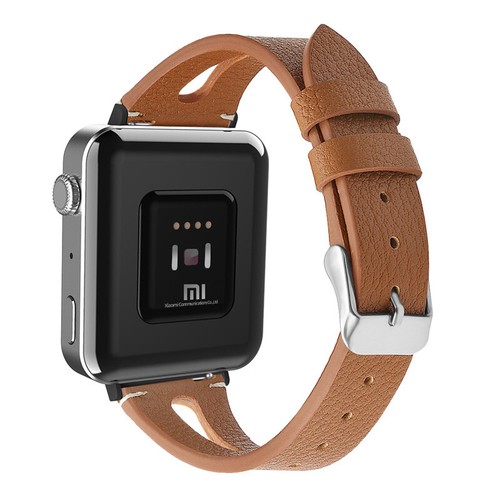 Slim flower print - leather, band