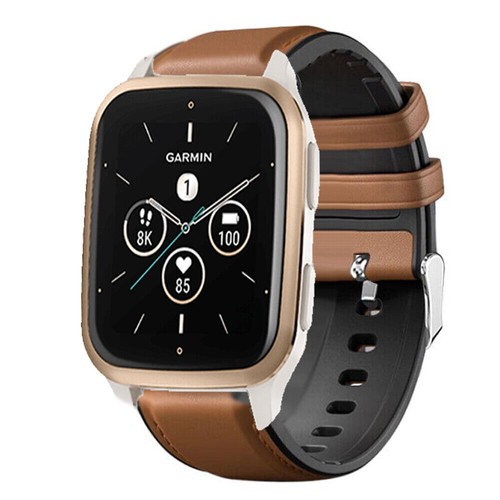 Leather silicone watch band - leather,